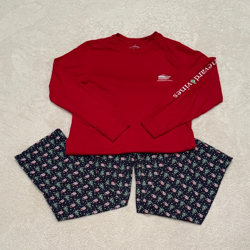 Vineyard Vines Kids Christmas Pajama Set